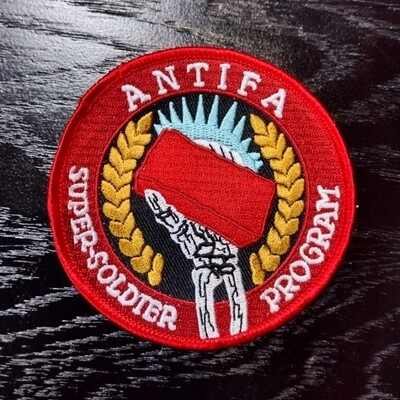 Antifa Super-Soldier Program - Patch by Mattie Lubchansky