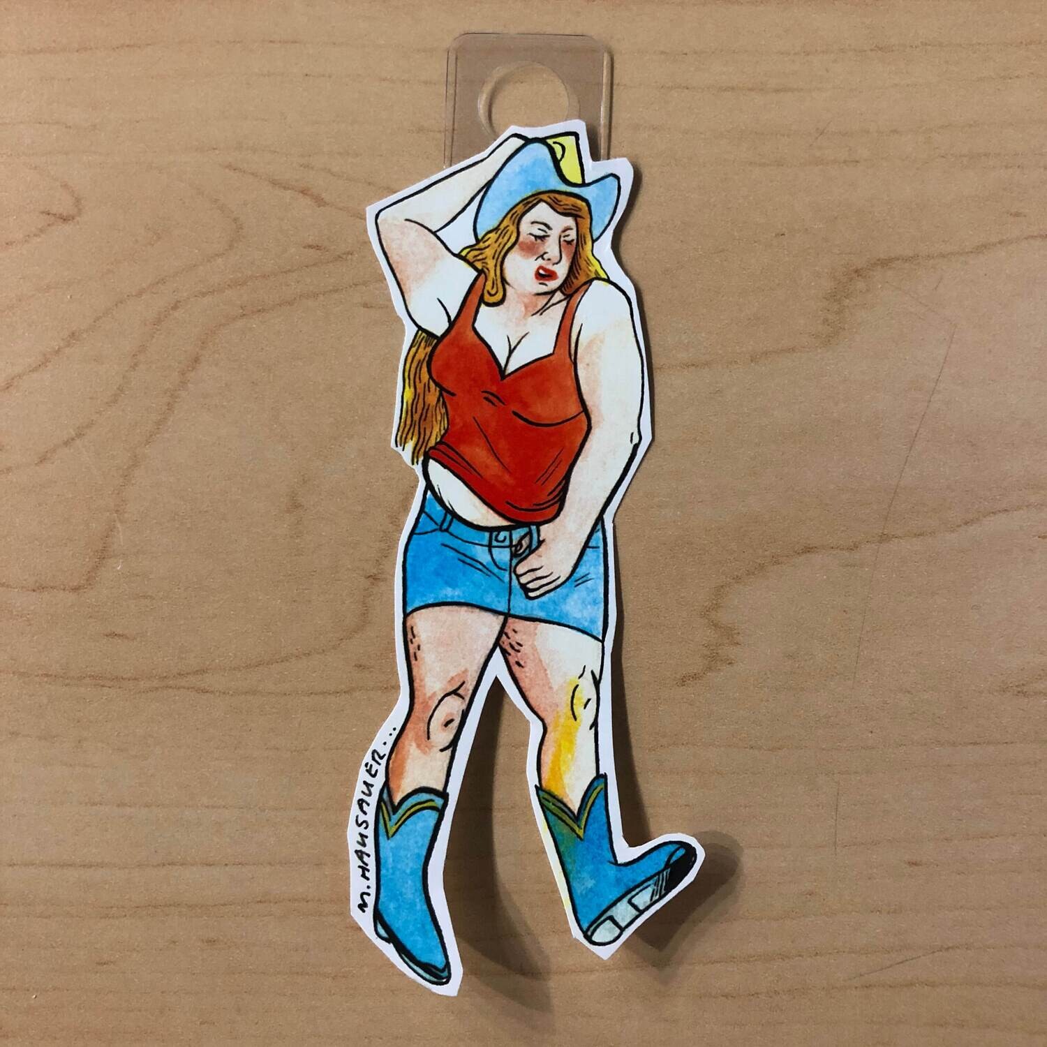 Cowgirl - Sticker by Marie Bouassi