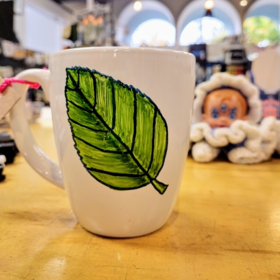 Leaf Mug - Mug by Jules Hepp
