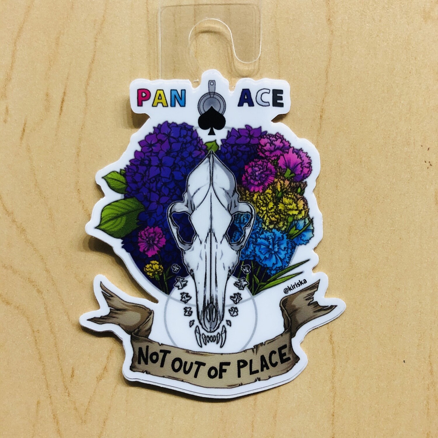 Pan Ace Not out of Place - Sticker by Kiriska