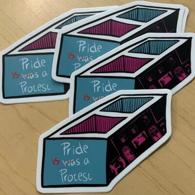 Pride Is A Protest - Sticker by Sarah Maloney
