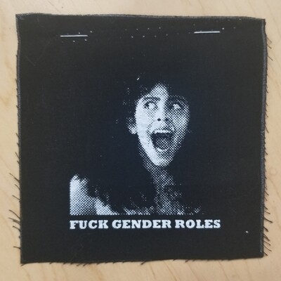 Fuck Gender Roles Cloth Patch from Retirement Fund