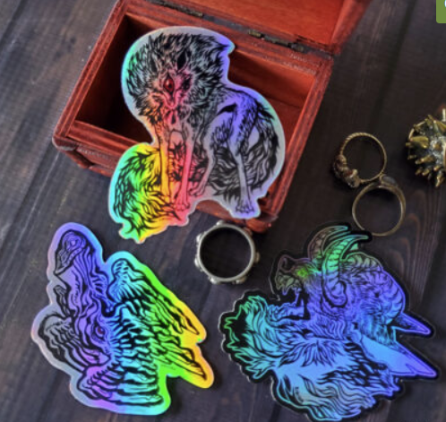 Holographic Horrors Pack - Stickers by Kiriska
