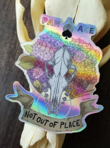 Pan/Ace - Holographic Sticker by Kiriska