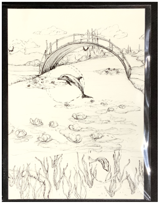 1/11/17 Dolphin Bridge - Original by Alaina Stocker