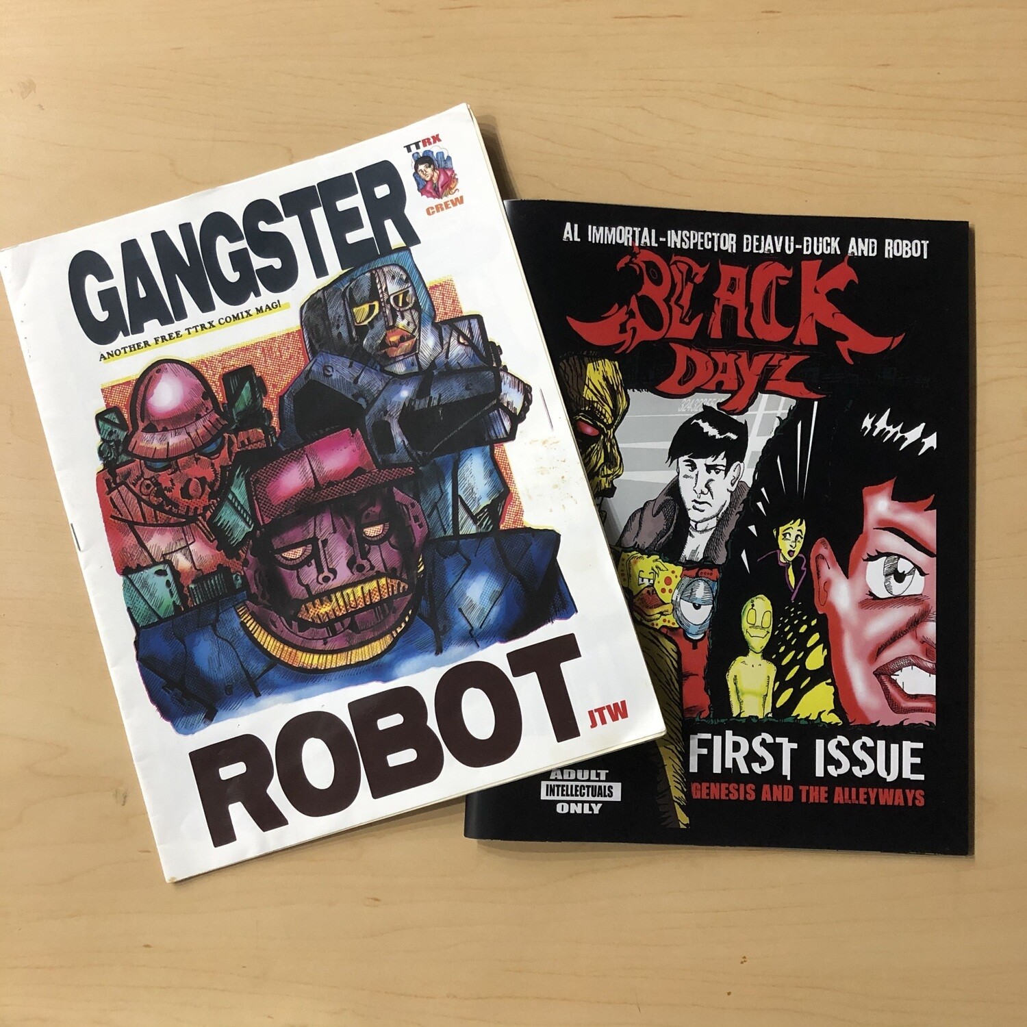 Black Dayz & Gangster Robot - Comic by JT Wilkins