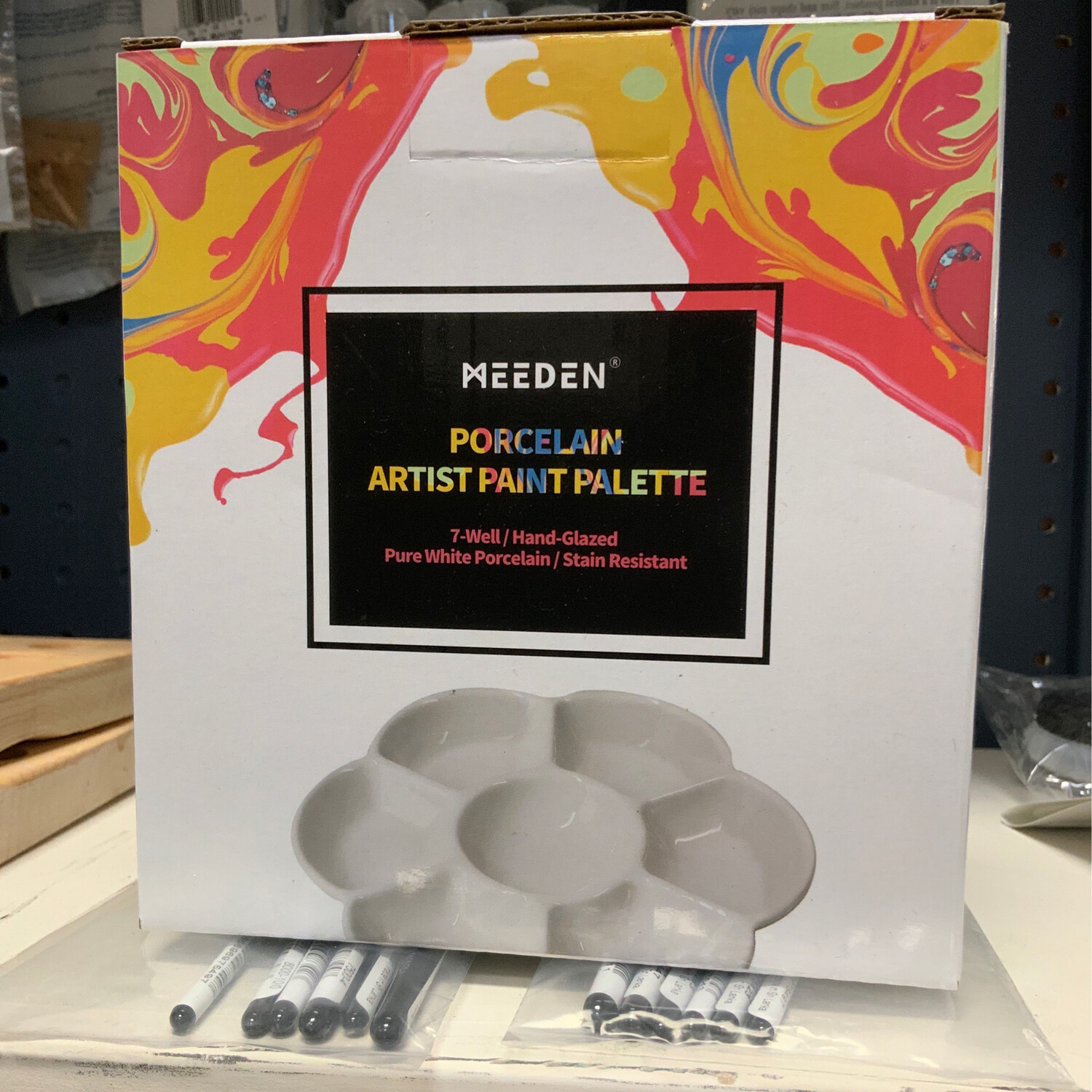 Meeden 7-Well Porcelain Palette