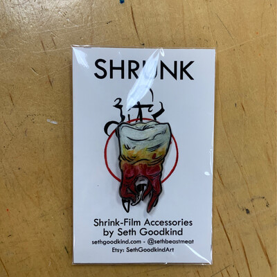 Bloody Tooth Shrinky Dink - Pin by Seth Goodkind
