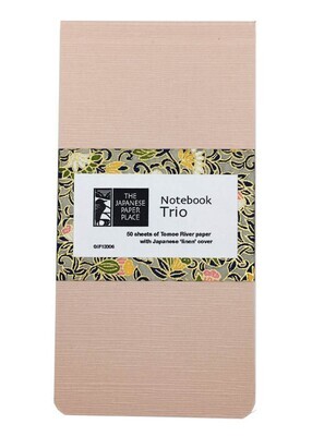 Japanese Paper Place Notebook Trio (Assorted)