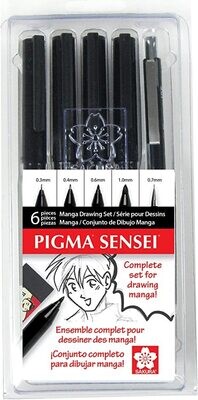 Sakura Pigma Sensei Manga Drawing Set (6pc)