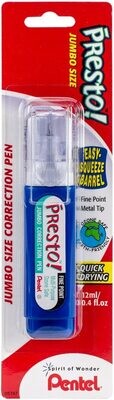 Pentel Presto! Jumbo-Size Liquid Correction Pen (0.4 fl oz)