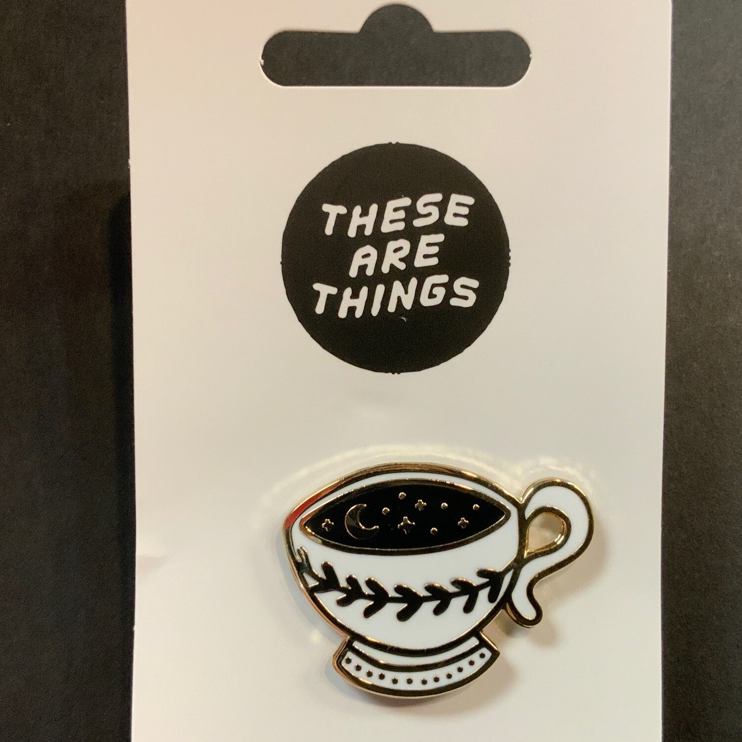 Nighttime Tea Cup - Enamel Pin from These Are Things