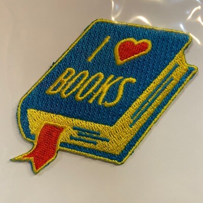 I Heart Books - Embroidered Patch from These Are Things