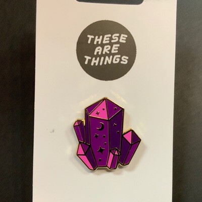 Night Crystals - Enamel Pin from These Are Things