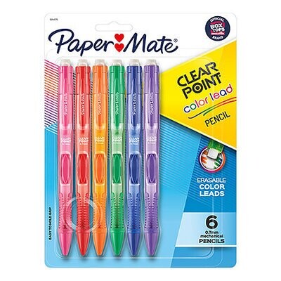 Paper Mate Color Lead Mechanical Pencil Set (6pc, 0.7mm)