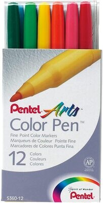 Pentel Pen Set (12pc)