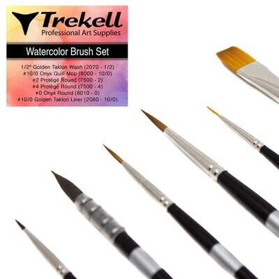Trekell Watercolor Brush Set