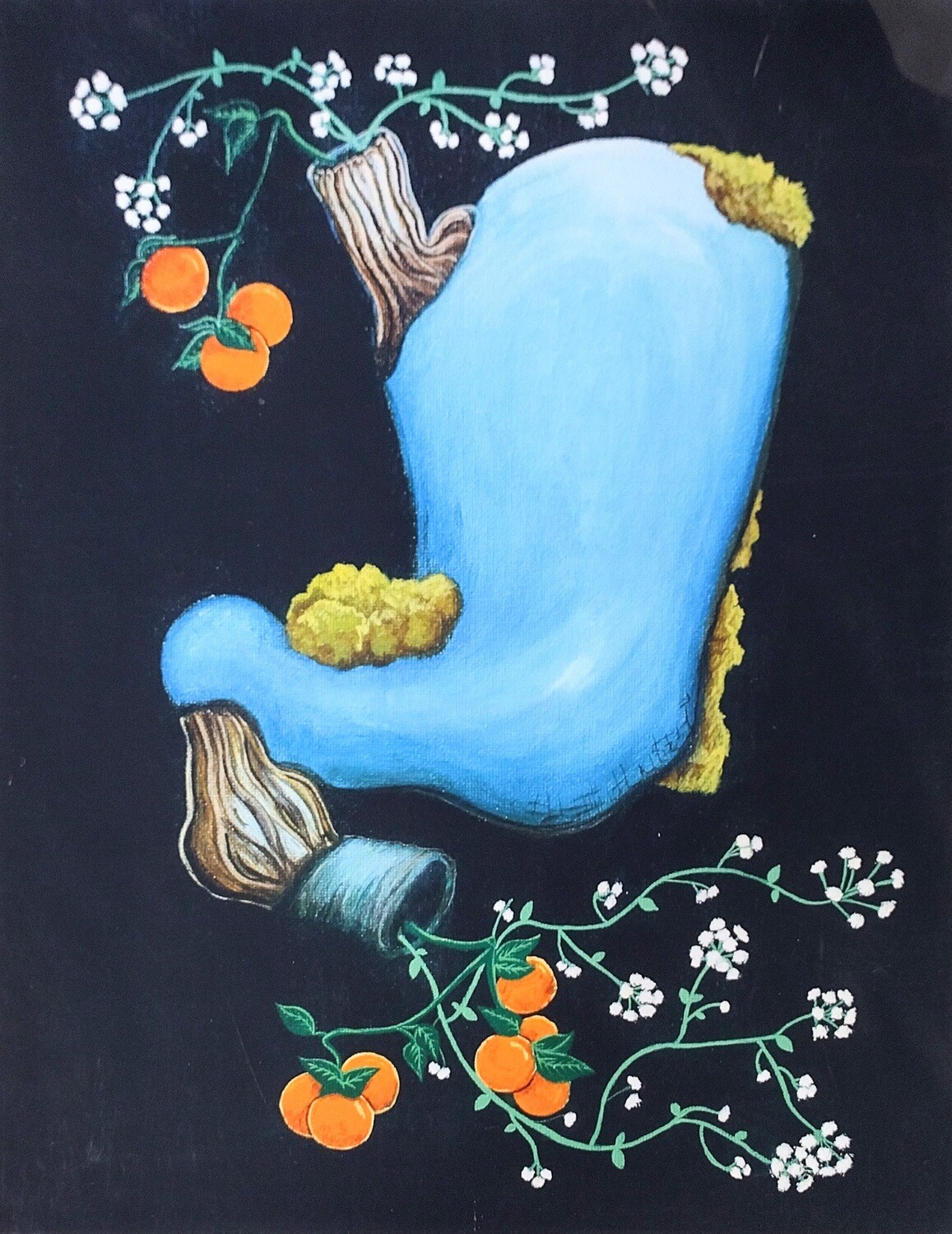 Cold Stomach with Clementines - Print by Kyla Powers