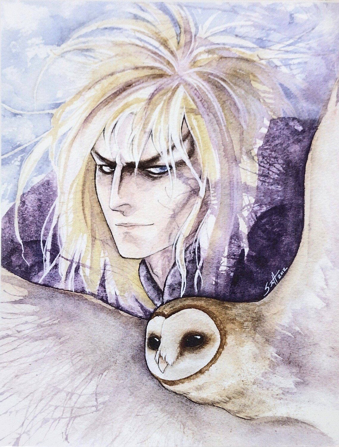 Jareth and Owl - Print by Strange Selki