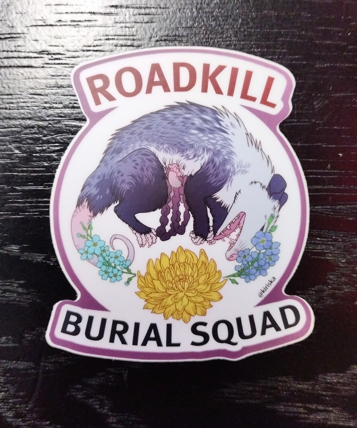 Roadkill Burial Squad - Sticker by Kiriska