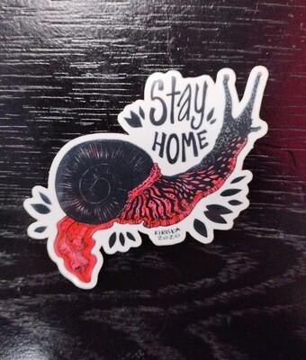 Stay Home - Sticker by Kiriska