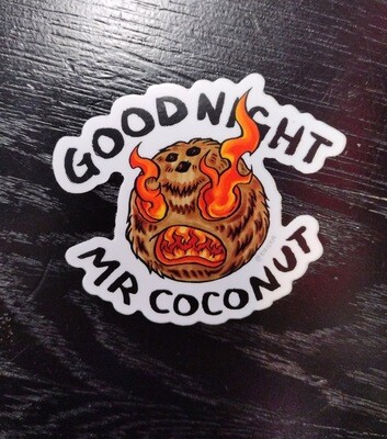 Mr. Coconut - Sticker by Kiriska