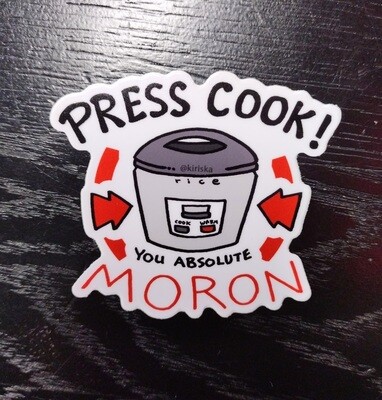 Press Cook - Sticker by Kiriska