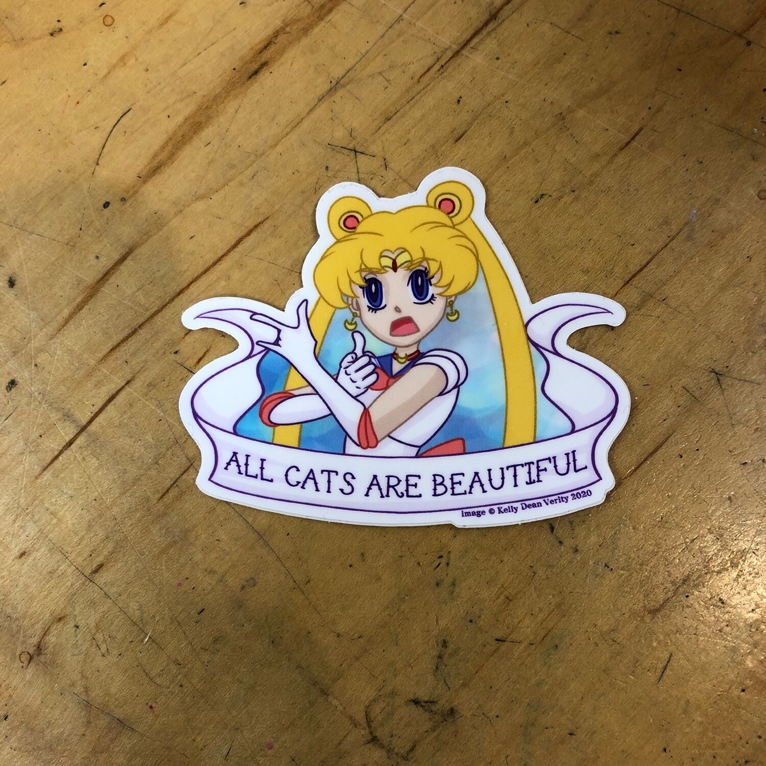 All Cats Are Beautiful - Sticker by Kelly Dean Verity