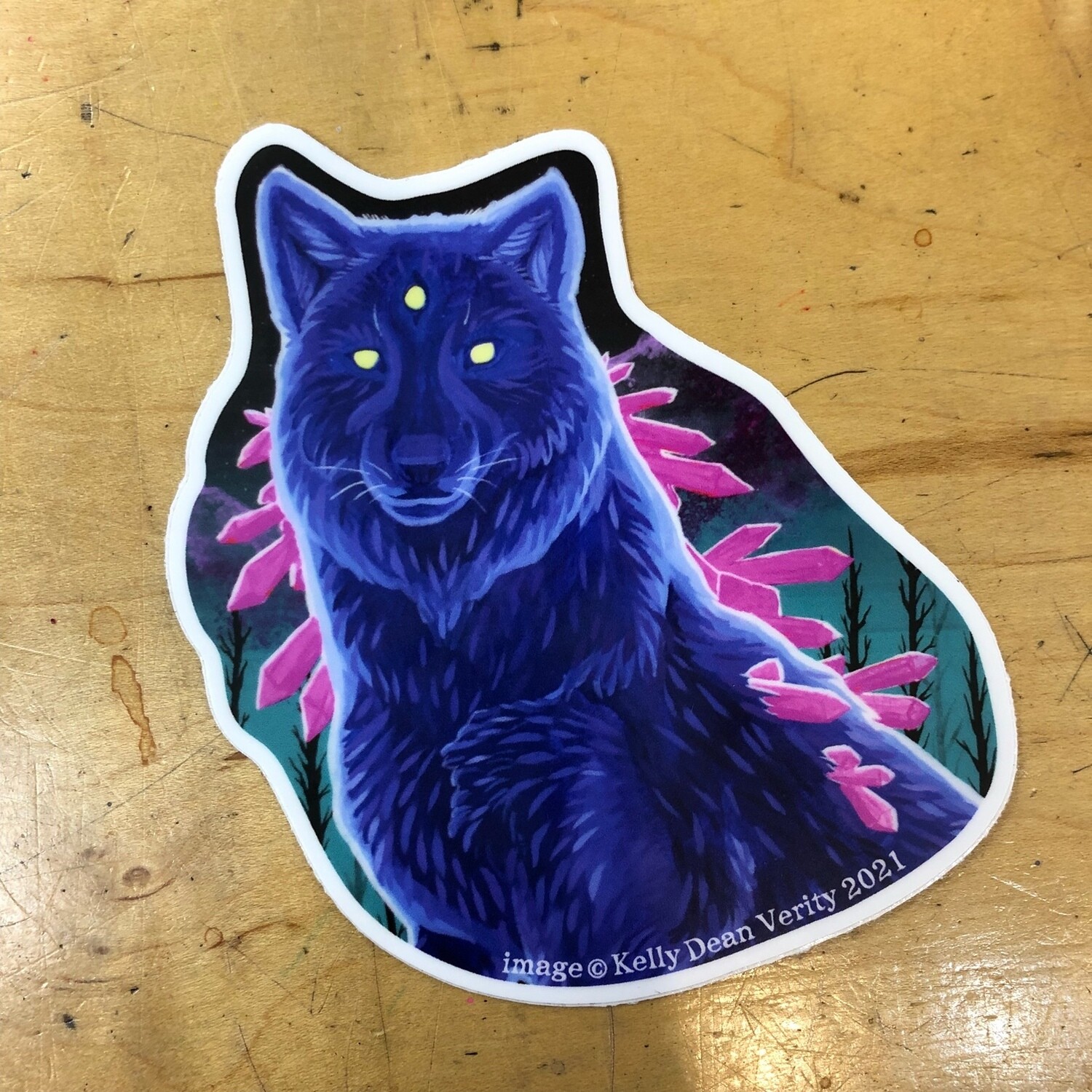 Lupine Vision - Sticker by Kelly Dean Verity