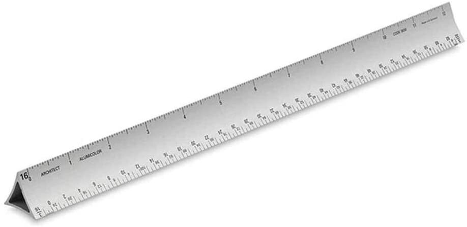 Alumicolor Architect Scale Ruler (12")