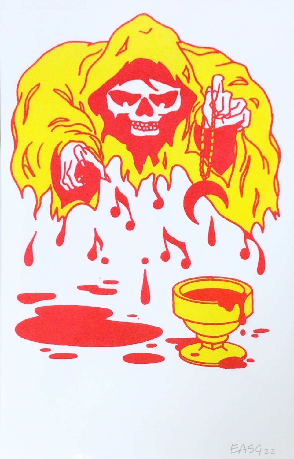 The Music of Death - Riso Print by Erik Schneider