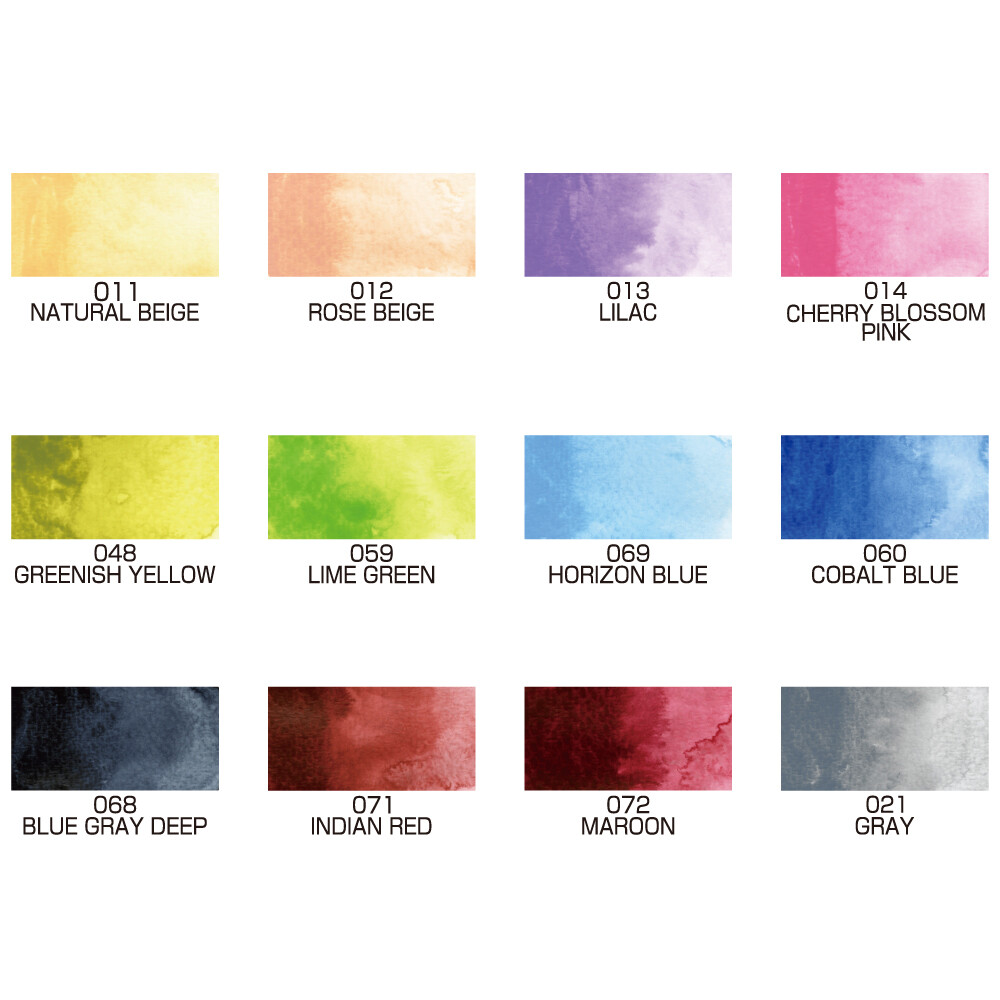 Kuretake Gansai Tambi Watercolor Set II (12 Color)