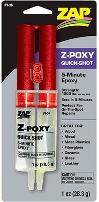 ZAP Z-Poxy Quick-Shot (5 Minute Epoxy)