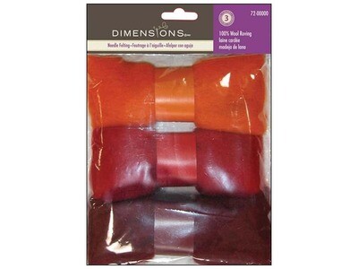 Dimensions Wool Roving Trio (Orange/Red)
