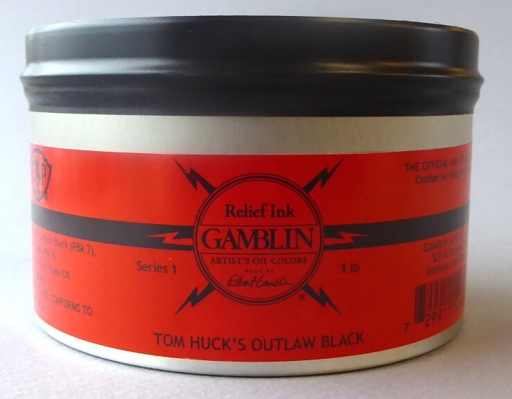 Gamblin Relief Ink Outlaw Black 1 lb