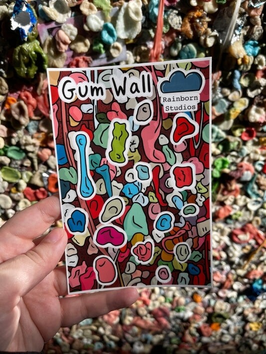 Gum Wall - Sticker Sheet by Rainborn Studios