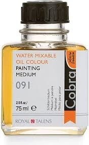 Royal Talens Cobra Water Mixable Oil Painting Medium - 75 mL