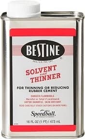 Bestine Solvent & Thinner for Rubber Cement