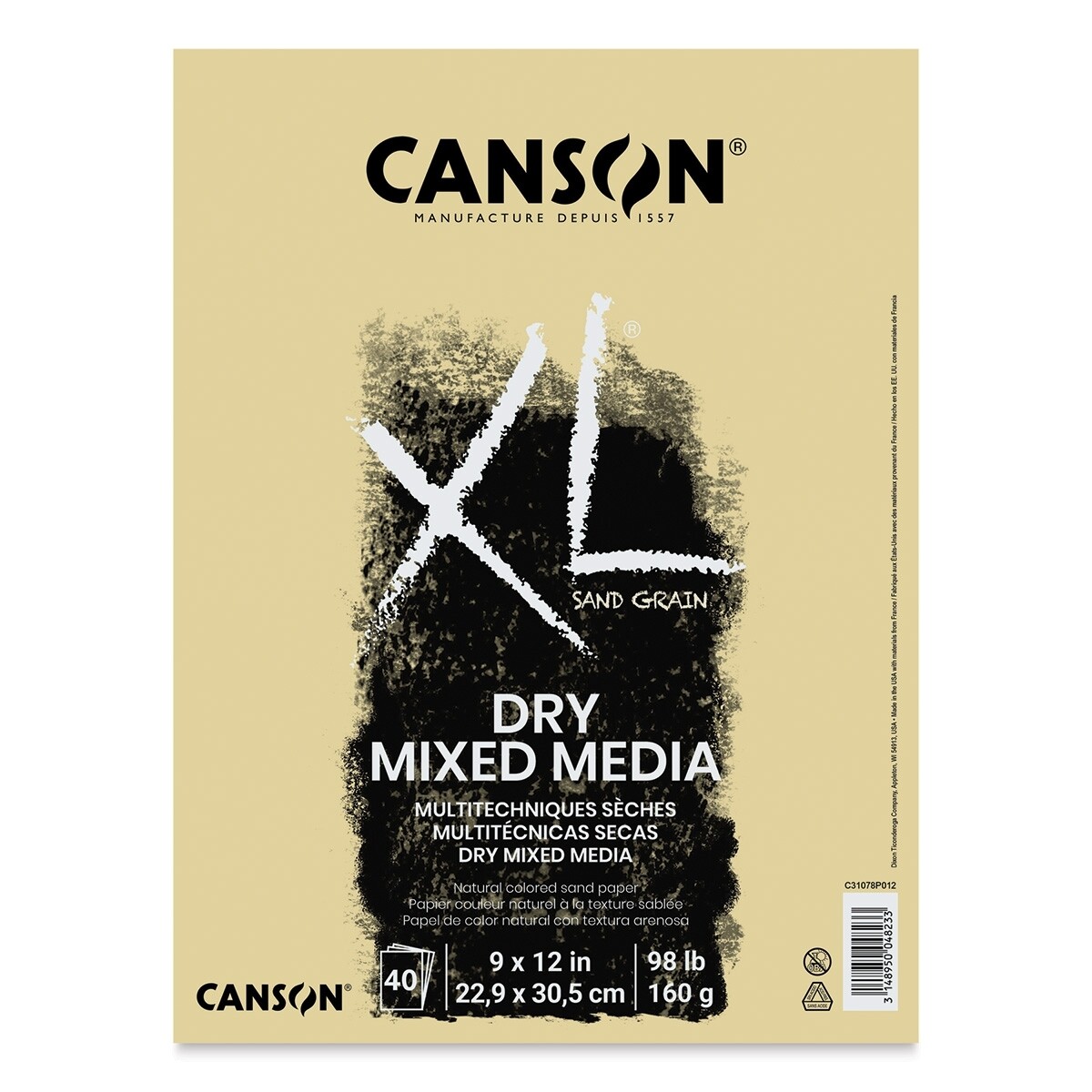 Canson XL Dry Mixed Media Pad - Sand Grain Paper