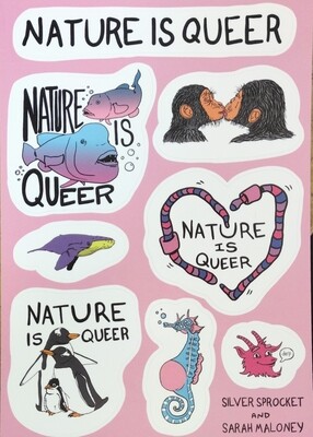 Nature Is Queer - Sticker Sheet by Sarah Maloney