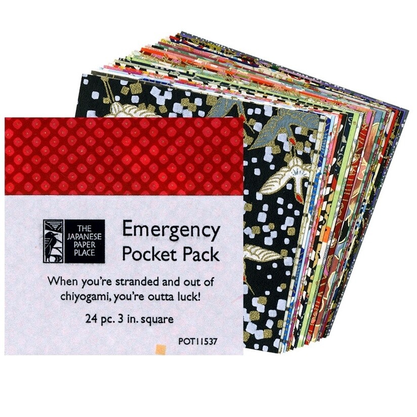 Japanese Paper Place - Emergency Pocket Pack Chiyogami Paper