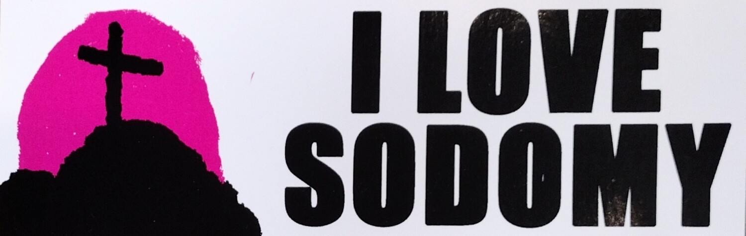 I Love Sodomy - Sticker by Archie Bongiovanni