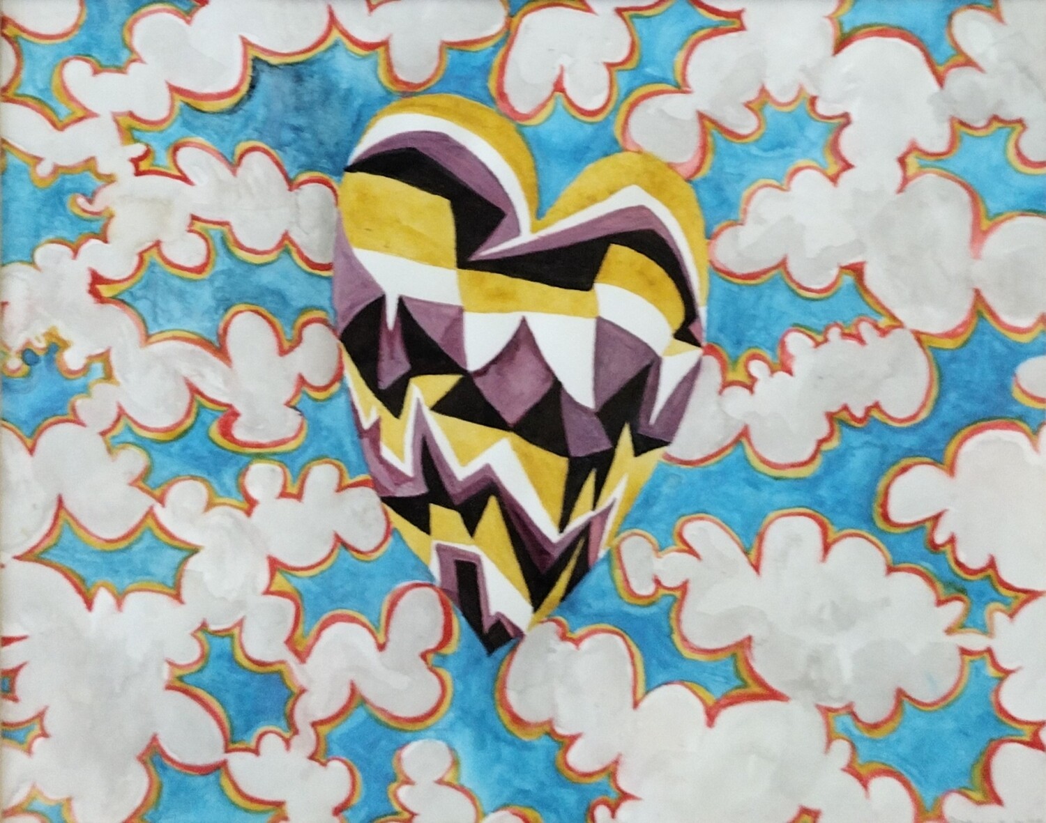 NonBinary Heart, Pan Sexual Sky - Original by Stieg Retlin