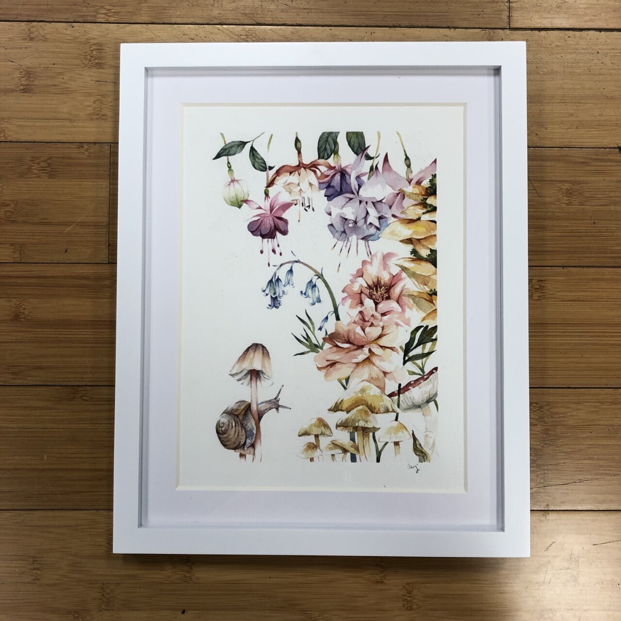 Snail Botanical - Print by Valerie Niemeyer