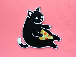 Pizza Cat - Patch or Pin by Shoal