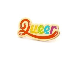 Queer - Enamel Pin or Keychain by Shoal