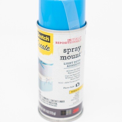 3M Scotch Spray Mount Light Duty Adhesive - 4 oz can