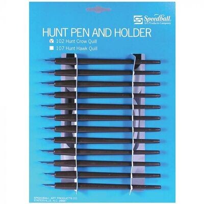 Speedball Hunt Pen and Holder 102 Crow Quill