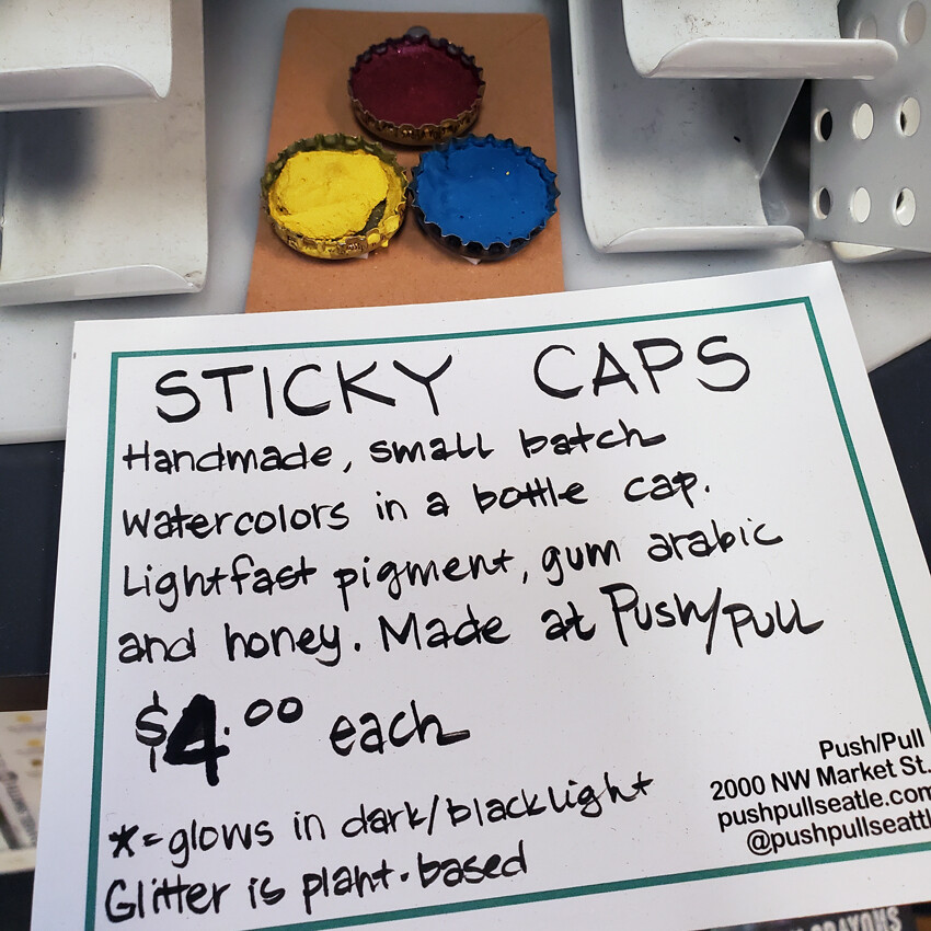 Watercolor Sticky Cap Sets
