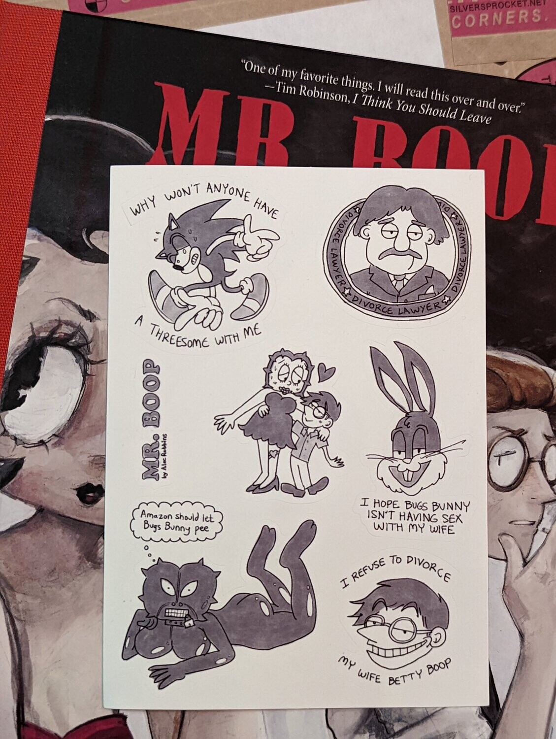 Mr. Boop - Sticker Sheet by Alec Robbins